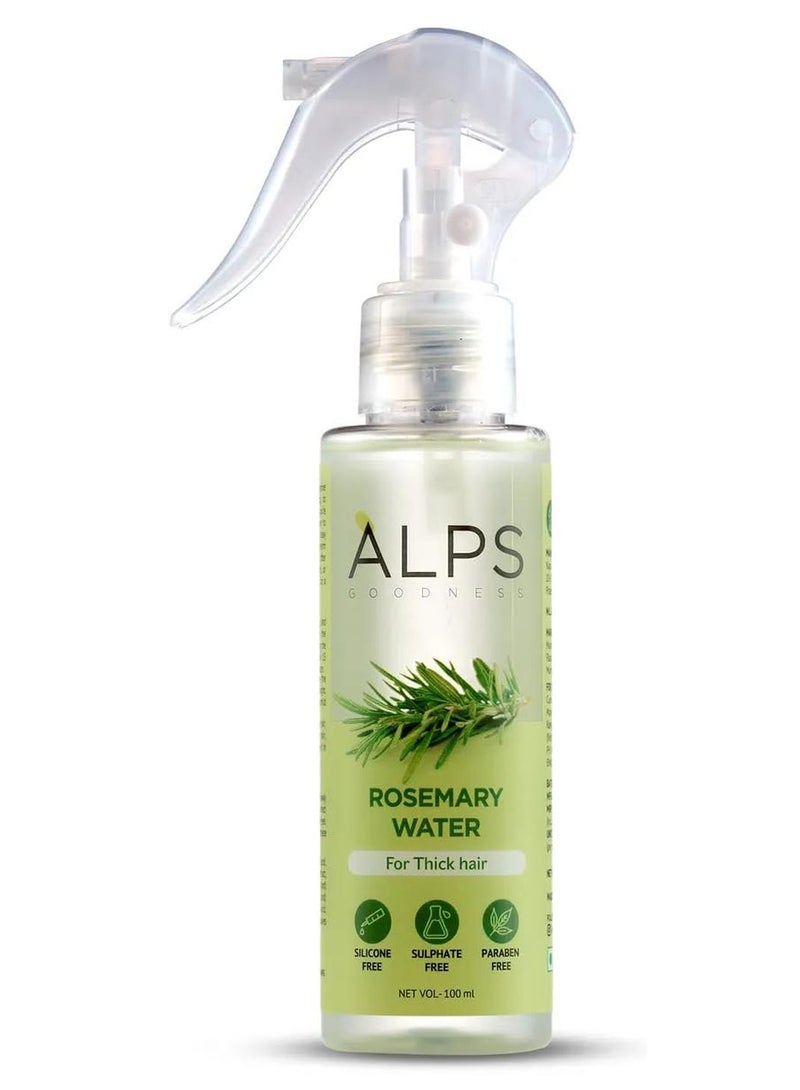 Alps Goodness Rosemary Water Spray For Hair Growth 100 ml  Hair Spray for Regrowth  Rosemary Mist  Adds Shine  Helps Reduce Hairfall  Strengthens Hair  Suitable For All Hair Types - Image 1