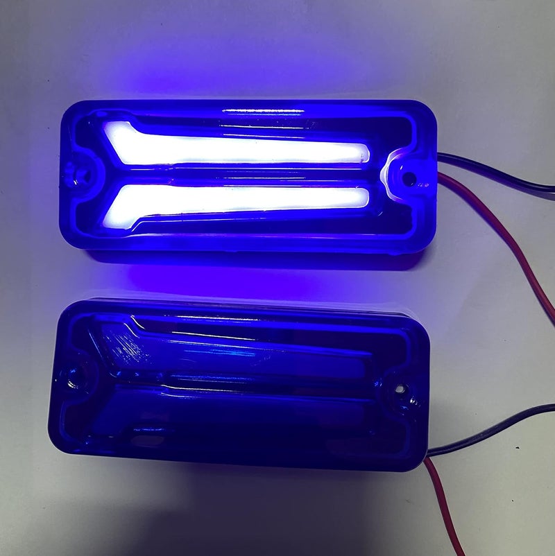AUTO MT 2PC CAR LED Light Side Panel Indicator for All VEHICHLE Maruti Maruti 800 Alto Van Bus Truck Maruti Gypsy King (2PC BLUE HOCKEY SIDE Indicator) - Image 3