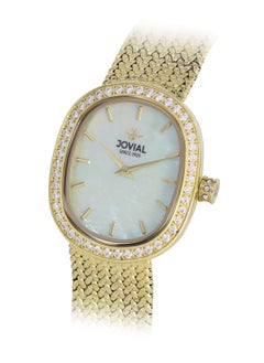Jovial JOVIAL 1532LGMQ09ZE Women's metal band  Watch, 27mm, Green Dial  - Image 2