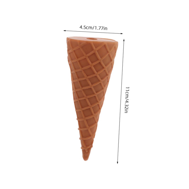 Realistic Fake Ice Cream Cone Prop For Photography Pretend Play Party Decoration - Image 3