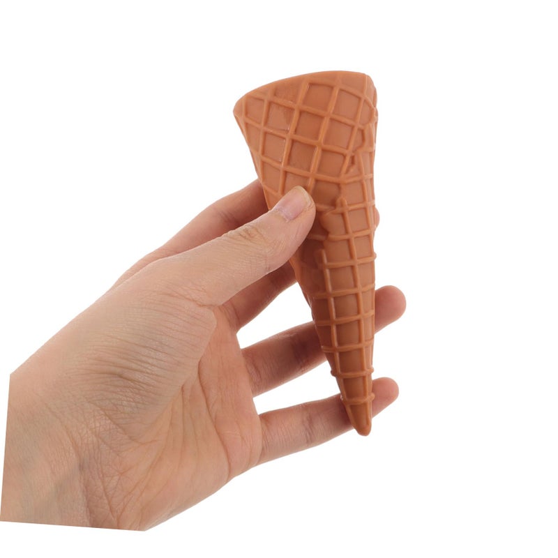 Realistic Fake Ice Cream Cone Prop For Photography Pretend Play Party Decoration - Image 5