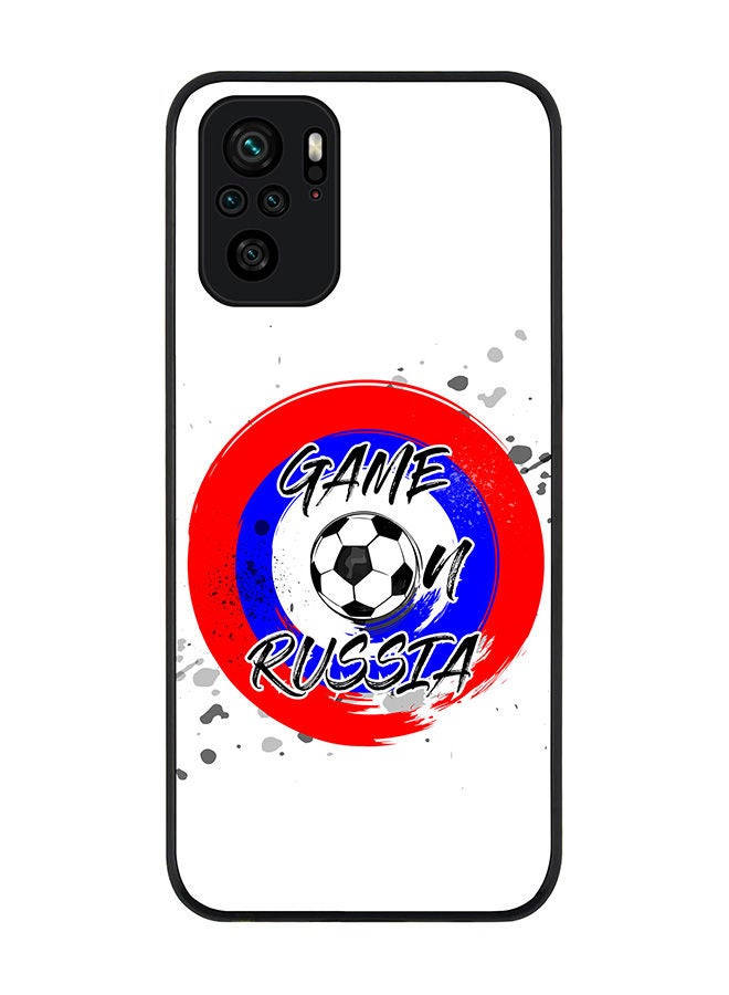 Stylizedd Rugged Black edge case for Redmi Note 10S/Redmi Note 10 4G Slim fit Soft Case Flexible Rubber Edges Anti Drop TPU Gel Thin Cover - Game on Russia - Image 1