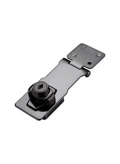 KNP Black Twist Knob Hasp Locks 4 Inch hasp lock features a sturdy twist knob mechanism for easy locking and unlocking without the need for a key.