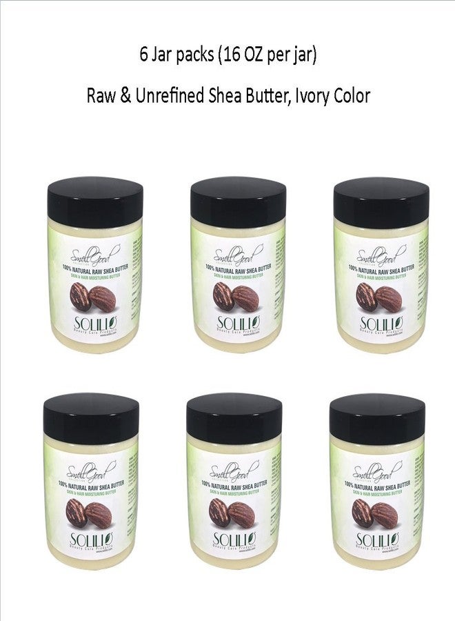 SmellGood - Pure Unrefined Shea Butter, totally natural and organic, Ivory color, packed in 16 oz Jar, 6 Units - Image 3