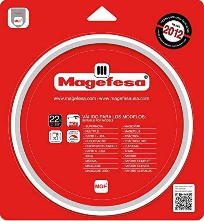 حلقة سيليكون بديلة لطنجرة الضغط MAGEFESA مقاس 8.7 بوصة / 22 سم لطنجرات الضغط حتى عام 2012