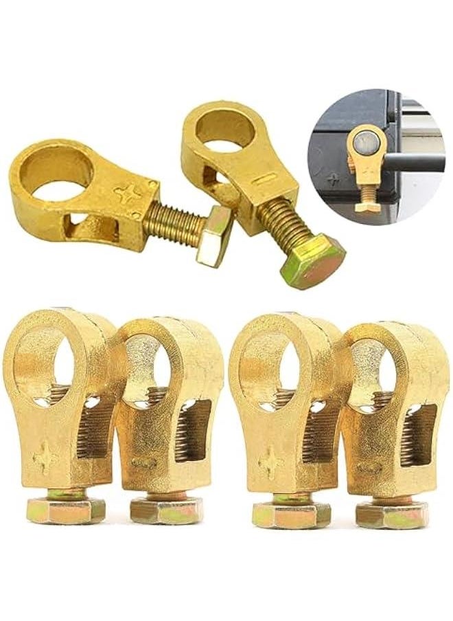 Generic 2024 Pure Copper Battery Terminal, Upgrade Pure Copper Battery Connection Clip Car Battery Terminal Connectors Kit, Battery Terminal Connector Clamps Battery Terminal Connectors  - Image 1