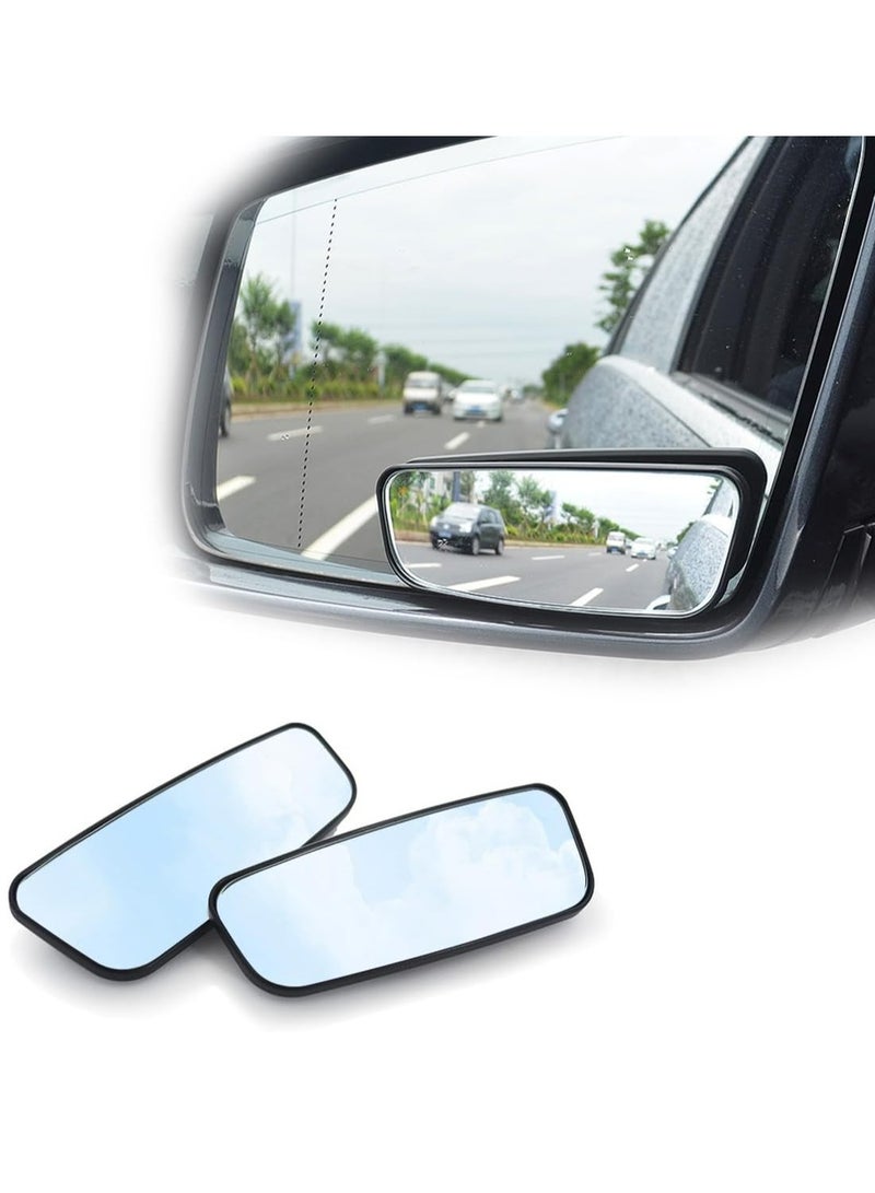 Oasisgalore 2 PCS Car Blind Spot Mirror，Rectangular Auto Blind Spot Mirrors Wide Angle Mirror Convex Rear View Mirror for Cars Trucks  - Image 1