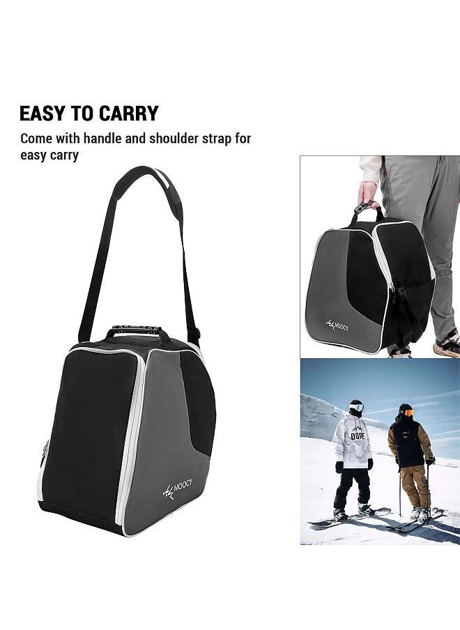 MOOCY - Ski Boots Bag Snowboard Boots Bag Travel Boot Bag for Ski Helmets Ski Boot Gloves - Image 1