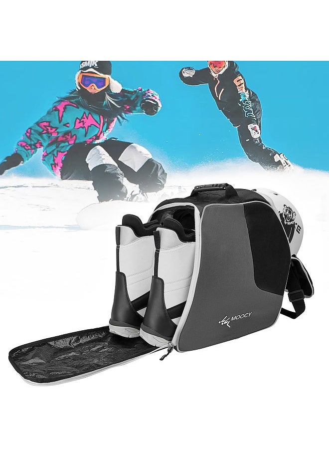 MOOCY - Ski Boots Bag Snowboard Boots Bag Travel Boot Bag for Ski Helmets Ski Boot Gloves - Image 1