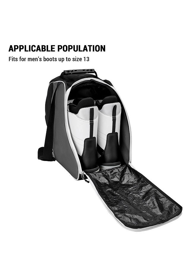 MOOCY - Ski Boots Bag Snowboard Boots Bag Travel Boot Bag for Ski Helmets Ski Boot Gloves - Image 1