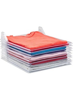 Tee Shirt Organizer Clothing Dividers - 10 Pack Stackable T Shirt, Document Organizer, Clothes Storage Travel Holders Organizers for Closet Organization -Pull Out Tshirts