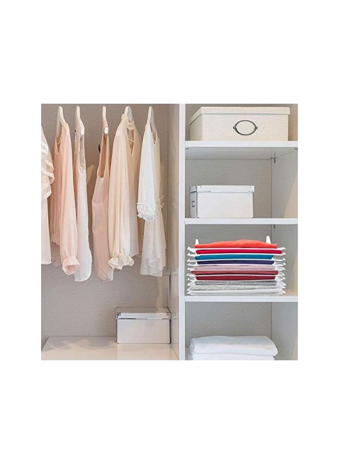 DD - Tee Shirt Organizer Clothing Dividers - 10 Pack Stackable T Shirt, Document Organizer, Clothes Storage Travel Holders Organizers for Closet Organization -Pull Out Tshirts - Image 1