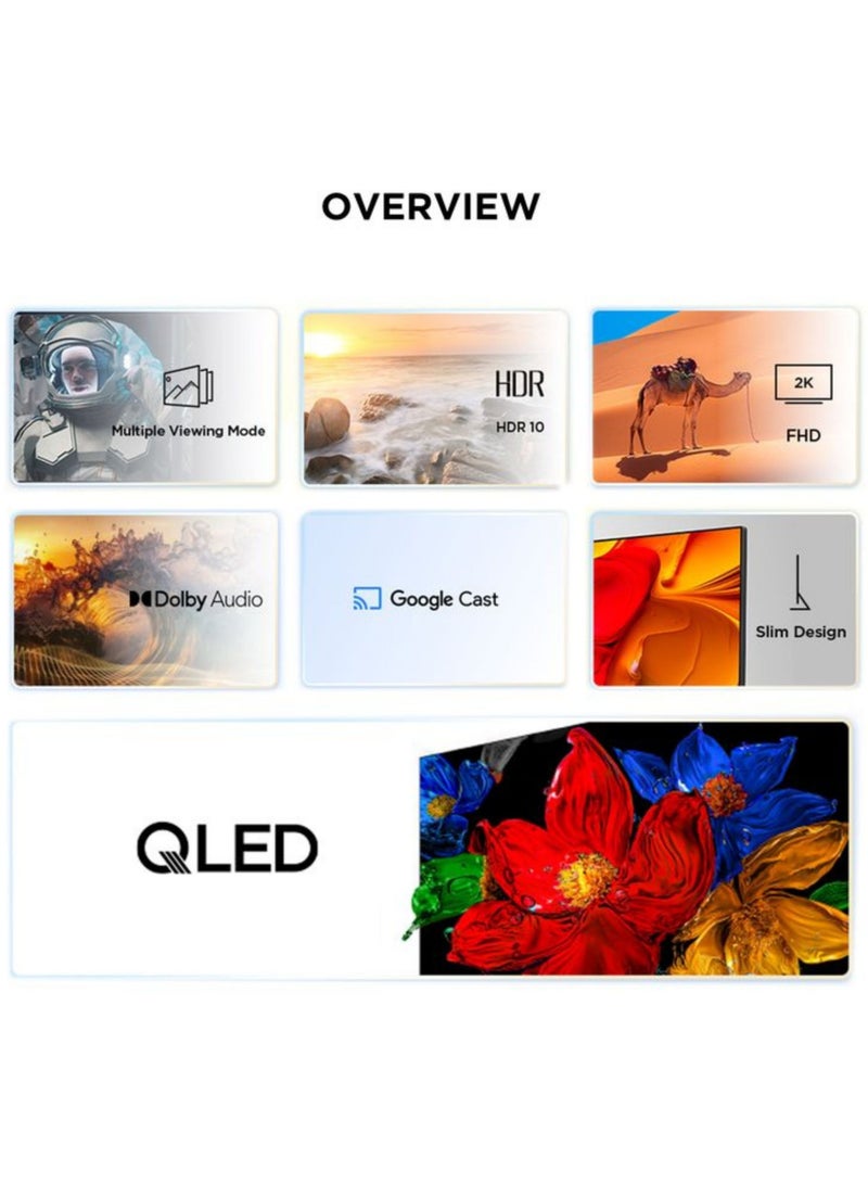 TCL 50-Inch S51K 2K QLED Smart TV (2026 International Version) - 50S51K Google TV | Vivid Color | HDR10 | Dolby Audio | Google Cast | Multiple Viewing Modes | Kids Profile | Metallic Bezel-Less Slim Design | 50S51K Black - Image 4