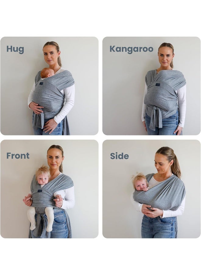 TAB Versatile Gray & Black Baby Carrier Wrap - Image 3