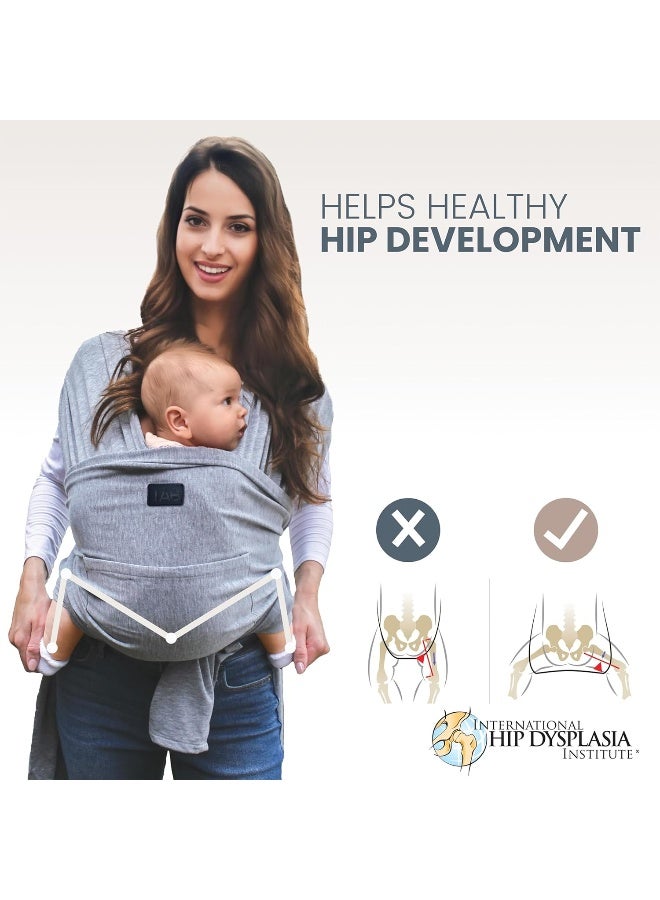 TAB Versatile Gray & Black Baby Carrier Wrap - Image 4