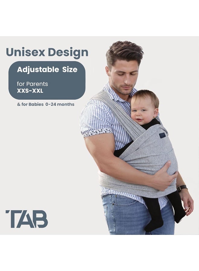 TAB Versatile Gray & Black Baby Carrier Wrap - Image 2