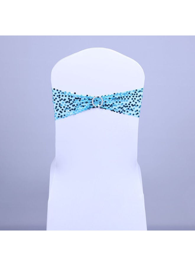 نيبمينينت وشاح تزيين الكراسي قابل للتمدد أزرق - Image 3