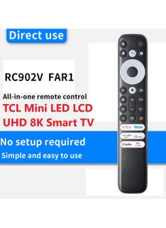 Generic TCL Smart TV Remote | Replacement Remote Control for TCL 8K QLED X925 Series 4k UHD LED Smart Android Televisions with Netflix YouTube Stan. Prime Video & TCL Channel Key Buttons  - Image 1