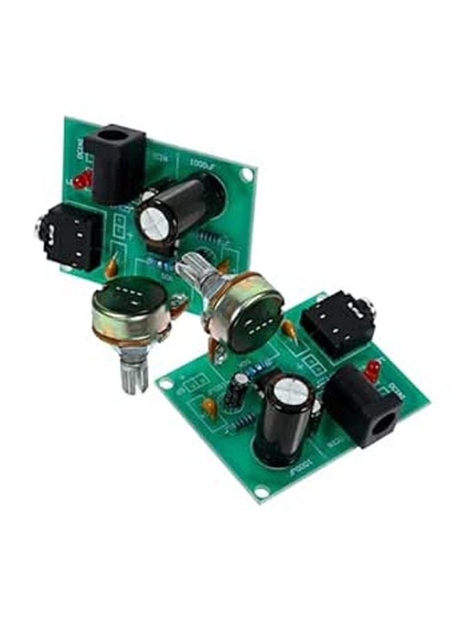 Mini Audio Amplifier Board DIY Soldering Kit Low Power Stereo Amp Module 2 Sets - Image 1