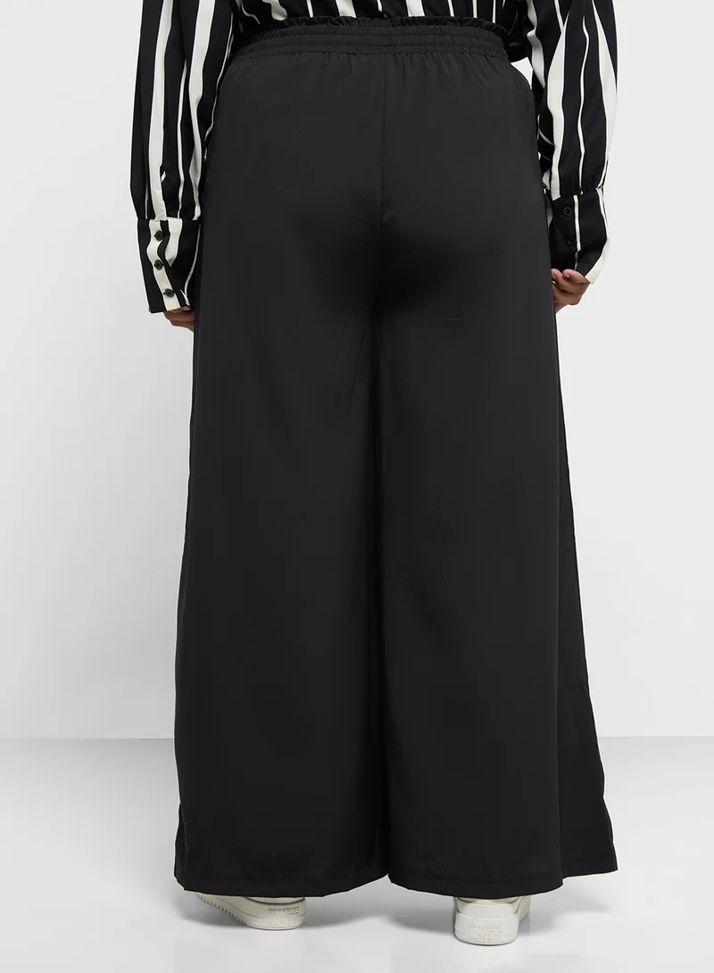 جينجر بلس Elasticised Waist Wide Leg Pants