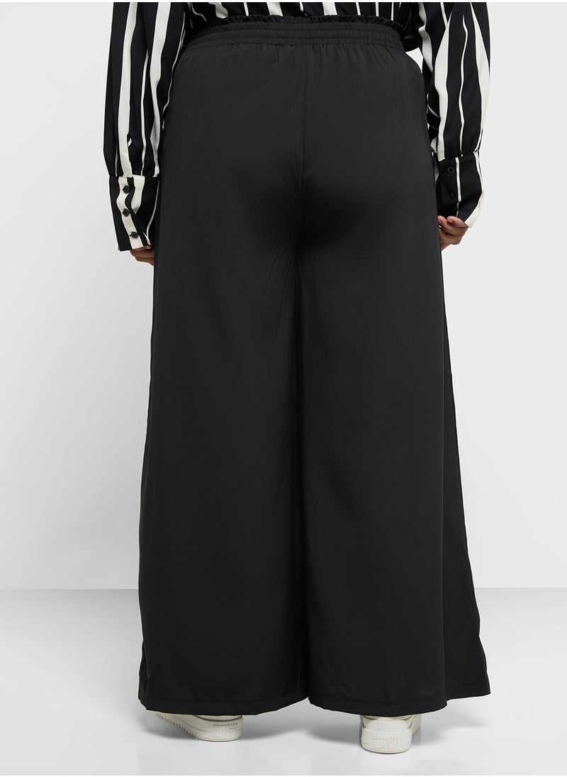 Ginger Plus - Elasticised Waist Wide Leg Pants - Image 1