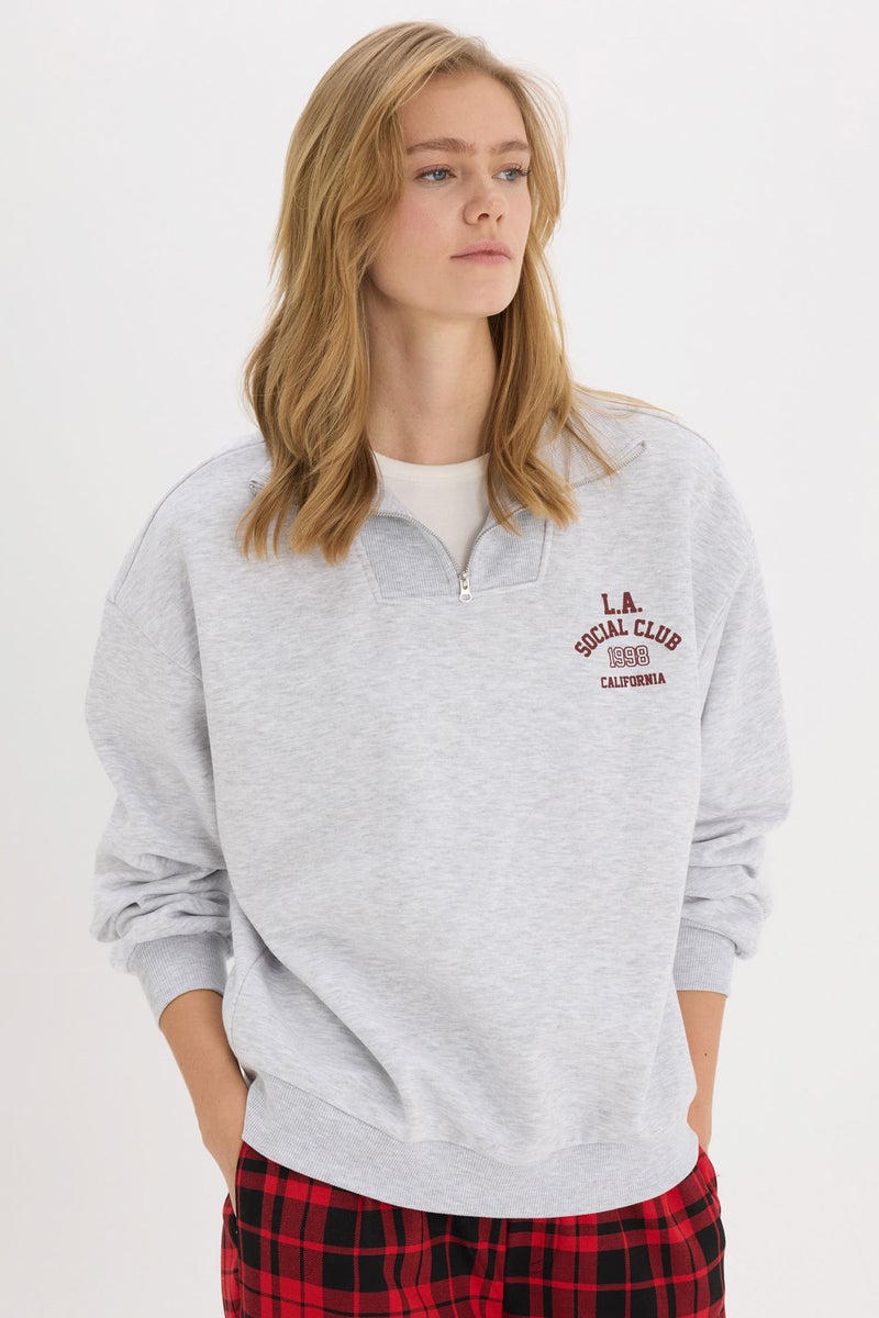 DeFacto Woman Oversize Fit Sweatshirt  - Image 1