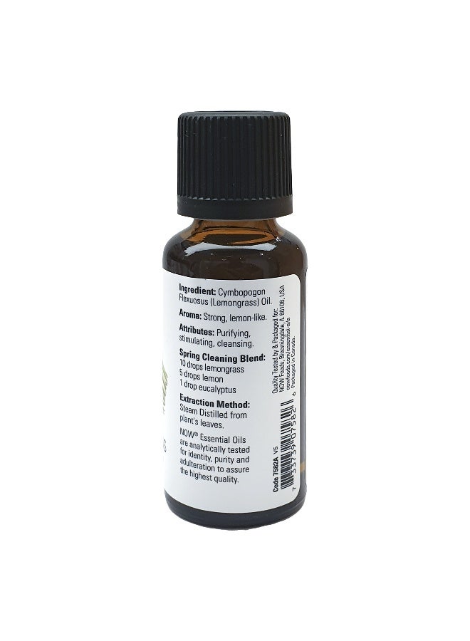 Now Foods Now Essential Oils, Lemongrass Oil 100%Pure 1 Fl. Oz. - Image 5