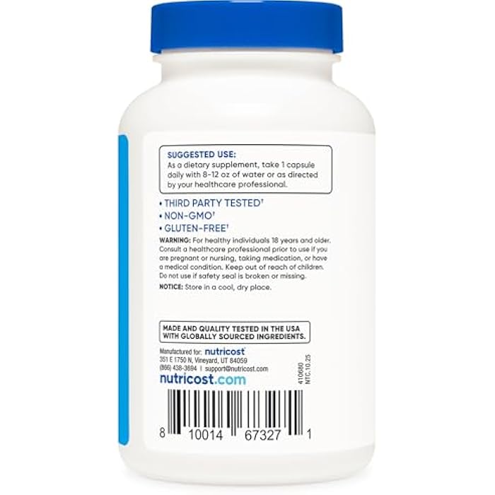 Nutricost Electrolyte Complex Advanced Hydration (120 Capsules) - 8 Hydrating Electrolytes & Vitamins, Gluten Free, Non-GMO, Vegetarian - Image 4