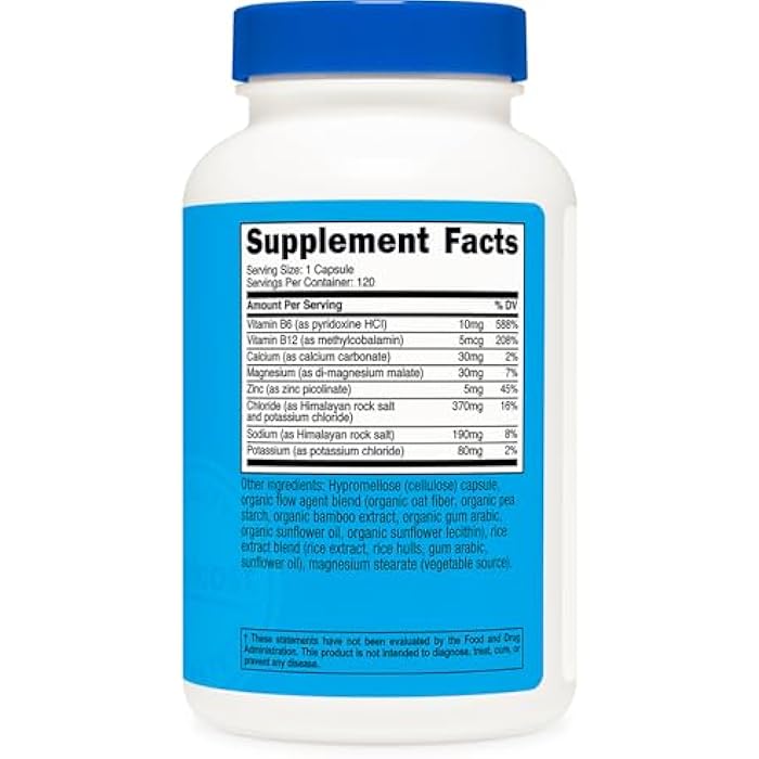 Nutricost Electrolyte Complex Advanced Hydration (120 Capsules) - 8 Hydrating Electrolytes & Vitamins, Gluten Free, Non-GMO, Vegetarian - Image 5