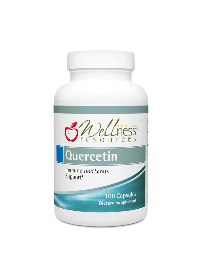Wellness Resources Quercetin - Immune, Sinus and Allergy Support 1000mg per Serving - (250 caps/125 Servings) Vegan, Non-GMO - Image 1