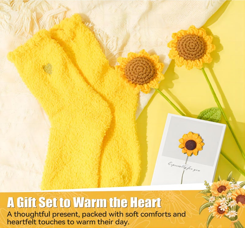 CLTTCLLCT Mother's Day Gifts for Mom, 17pcs Relaxing Spa Gifts Set for Girls, Sisters, Mom, Sunflower Self-Care Package, Sending Sunshine Get Well Gifts for Women, Perfect Basket for Birthday & Mother's Day - Image 3