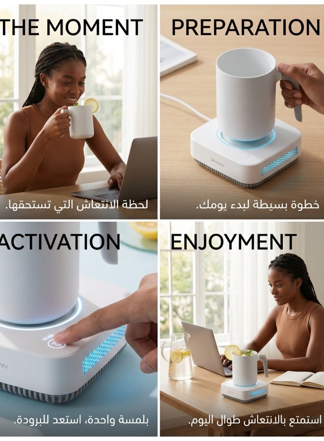 Davin Smart Hot & Cold Cup | Perfect Beverage Temperature on Every Journey - Image 4