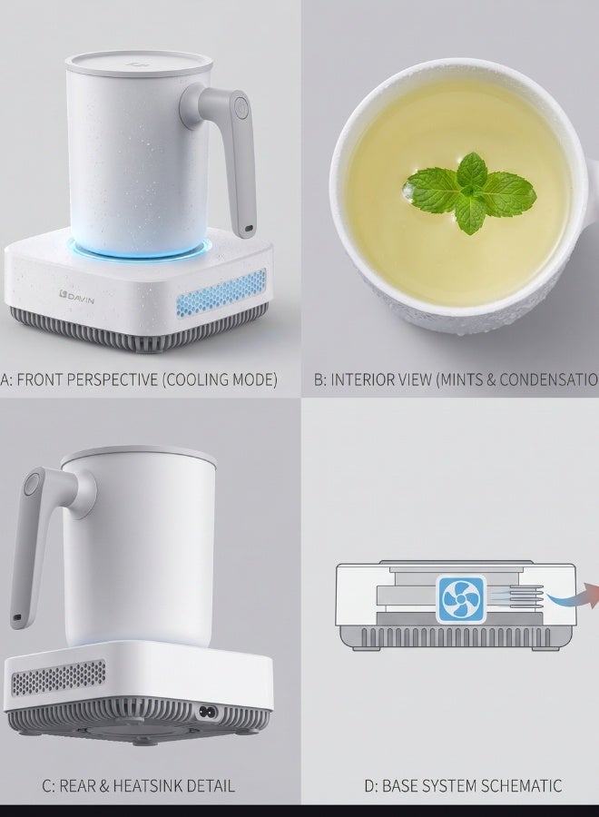 Davin Smart Hot & Cold Cup | Perfect Beverage Temperature on Every Journey - Image 3