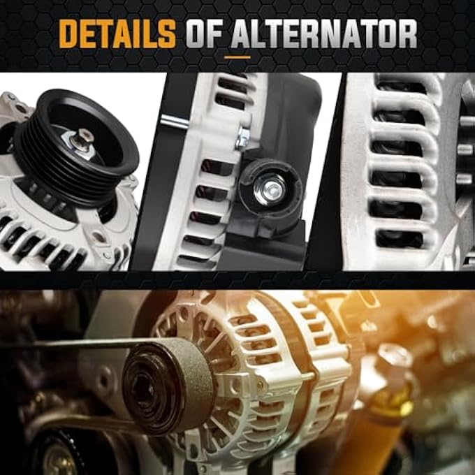 ILONPA Alternator Replacement Compatible with 2008 2009 2010 2011 2012 Honda Accord, 2010 Crosstour Replace AND0483 VND0483 - Image 3