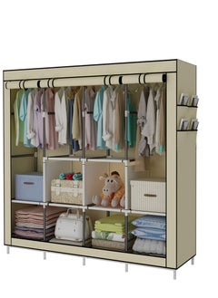 ALMUFARREJ Fabric Wardrobe Organizer Beige 150x175x45 CM  - Image 3