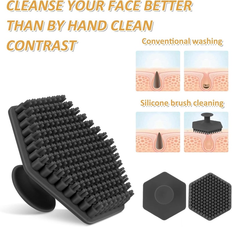 TOZKYN Anti-Slip Silicone Body Scrubber Shower Bath Wash Brush Gentle Exfoliating Scrub Cleansing Loofah for Women Men Baby Sensitive Skin, Easy to Clean, Lather Nicely, 35x More Hygienic - Image 3