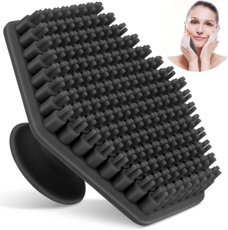 TOZKYN Anti-Slip Silicone Body Scrubber Shower Bath Wash Brush Gentle Exfoliating Scrub Cleansing Loofah for Women Men Baby Sensitive Skin, Easy to Clean, Lather Nicely, 35x More Hygienic - Image 1
