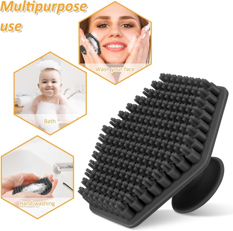 TOZKYN Anti-Slip Silicone Body Scrubber Shower Bath Wash Brush Gentle Exfoliating Scrub Cleansing Loofah for Women Men Baby Sensitive Skin, Easy to Clean, Lather Nicely, 35x More Hygienic - Image 5