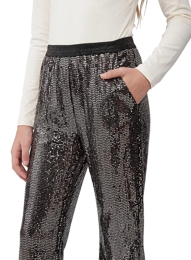 Koton Sequined Flared Trousers