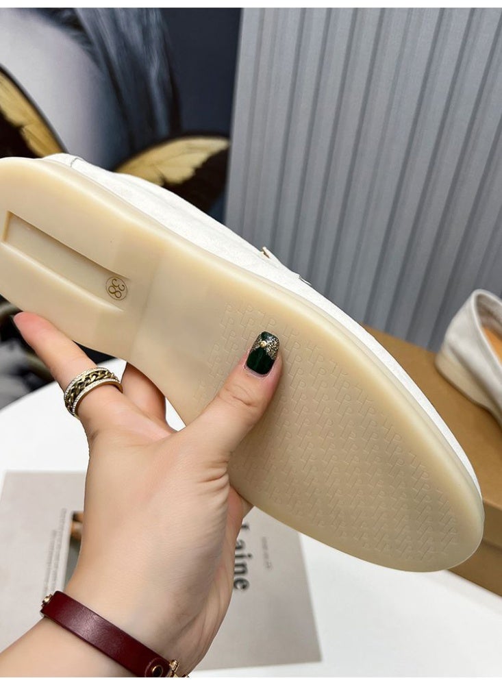 Suede Loafers Men Fashion Design Flats Summer Walk Loafers Genuine Leather Slip On Round Toe Soft Flats Casual Shoes Size 46 - Image 3