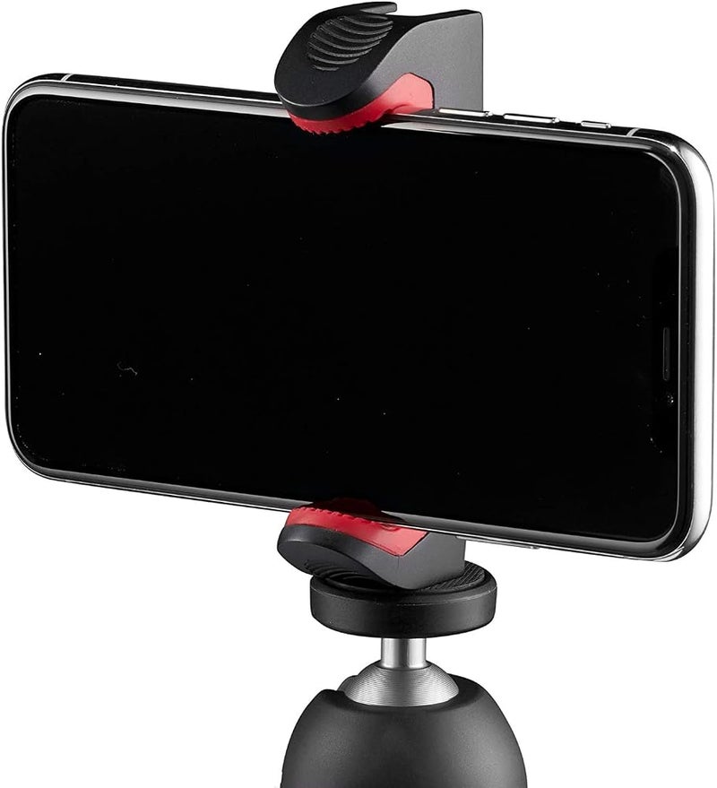 مانفروتو مشبك هاتف ذكي عالمي من Manfrotto، النسخة الاحترافية (MCPIXI)، مناسب لأرجوحات الكاميرا الصغيرة وأرجوحات الطاولة وأرجوحات الحجم المدمجة، لمقاطع الفيديو على الإنترنت (Vlogging)، اللون أسود - Image 1