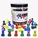 AiFanS 120 Pieces Game PawnsGame Pieces for Board GamesPlastic Tokens Board Game Accessories with Portable BoxTranslucent6 Colors - Image 3