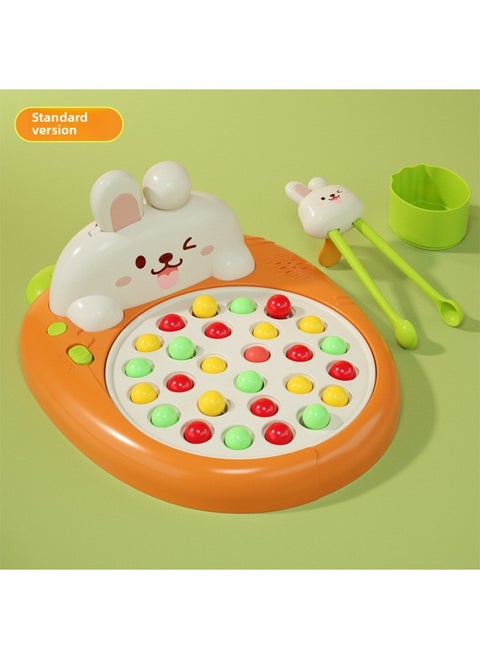 Children's Chopsticks Learning Machine Rabbit Chopsticks Training Machine Electric Educational Early Education Toys Desktop Game Tiger Mouth Practice-Color:Rabbit Chopsticks Training Machine [gift Box] Single Version-Specifications:Ordinary Battery * 3 + Screwdriver * 1