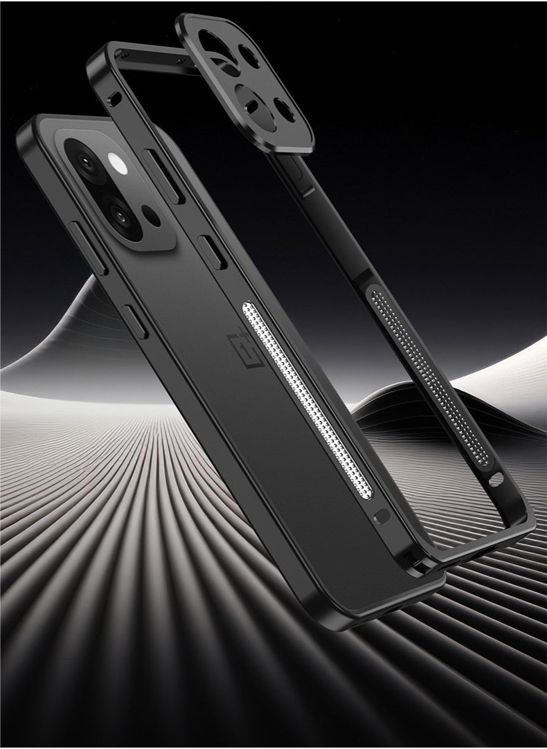 General Hybrid Silicone Frame Aluminum Metal Phone Case for OnePlus 13T Better Heat Protection  for OnePlus 13T  - Image 5