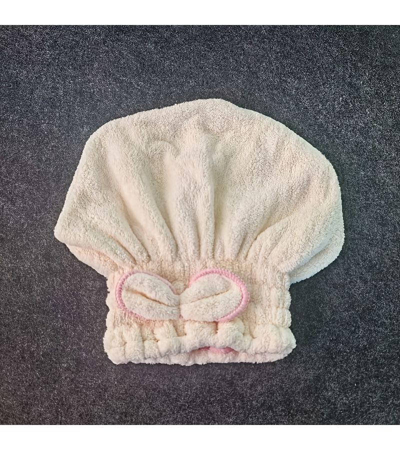 Pink Ultra Absorbent Microfiber Hair Towel Quick Dry Wrap - Image 5
