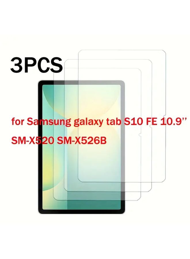 Tempered Glass Screen Protector for Galaxy Tab S10 FE Plus HD Clear 9H Hardness - Image 5