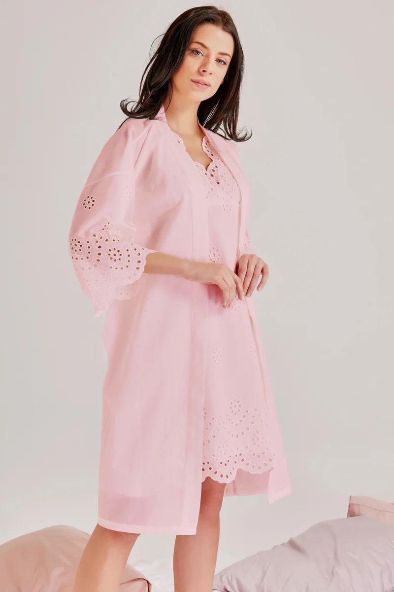 Magic Form 46108 - Single Dressing Gown with Self-Embroidered Pattern