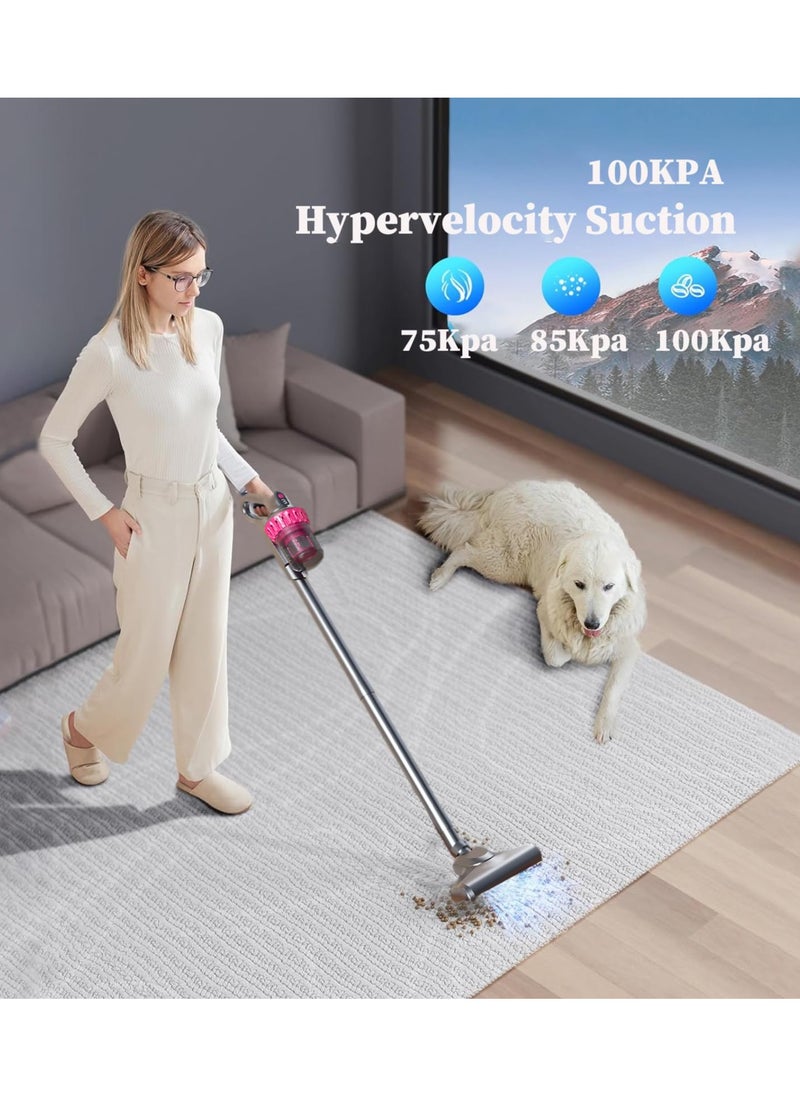 Generic - Cordless Vacuum Cleaner with UV-C Ultraviolet | 4-in-1 Mattress & Bed Cleaner | 10000PA Suction, LCD Screen, Three-Speed Adjustment - Image 1
