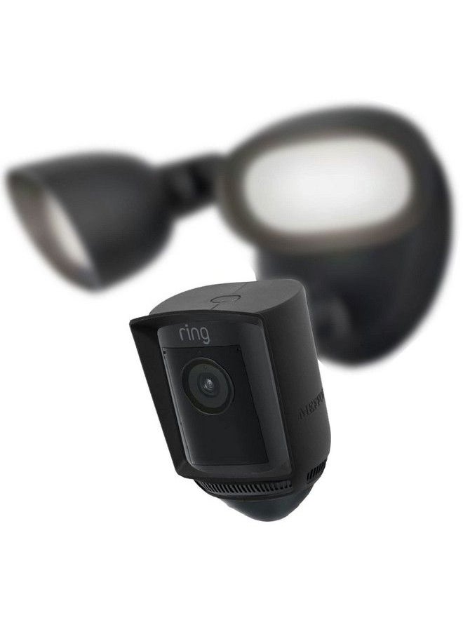 Meffort Inc - Silicone Skin Case Compatible For Ring Floodlight Cam Wired Pro Sun Glare Uv & Weather Protection Skins Cover (Black 1 Pack) - Image 1