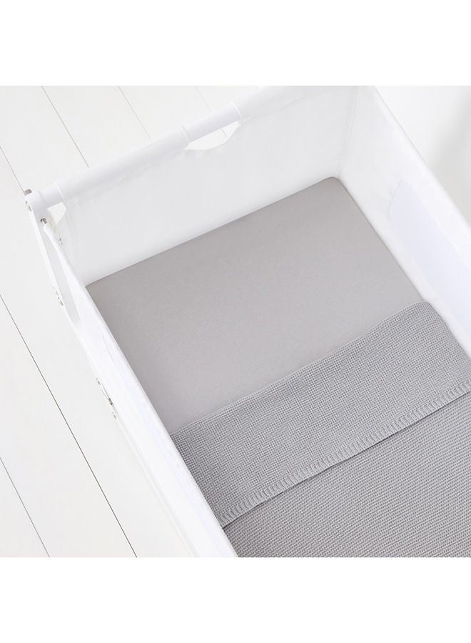 Snuz Pod Light Breathable And 100% Soft Jersey Cotton Crib Fitted Sheets Pack Of 2 - Grey  - Image 4
